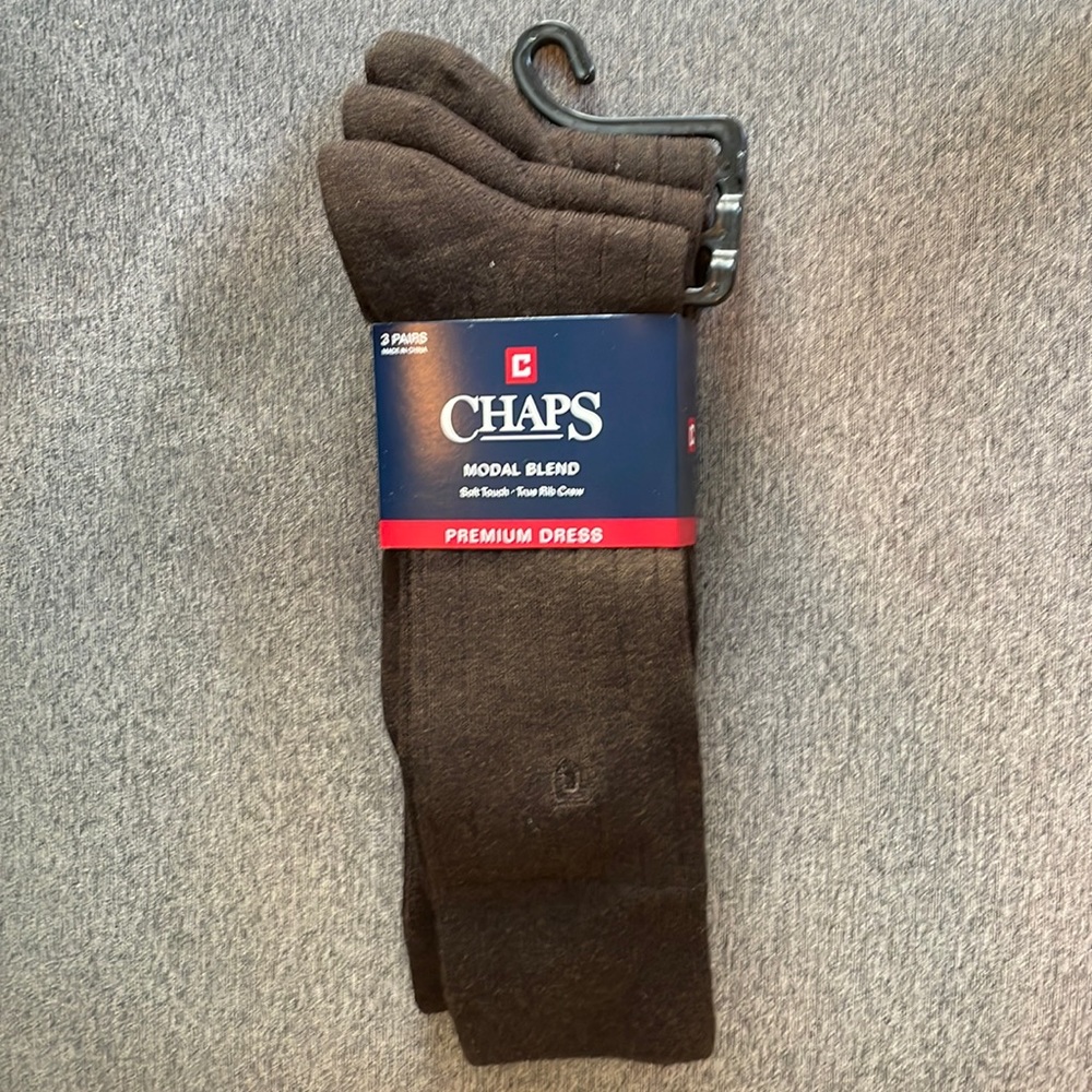 Chaps Modal Blend Premium Dress Socks - 3 Pairs